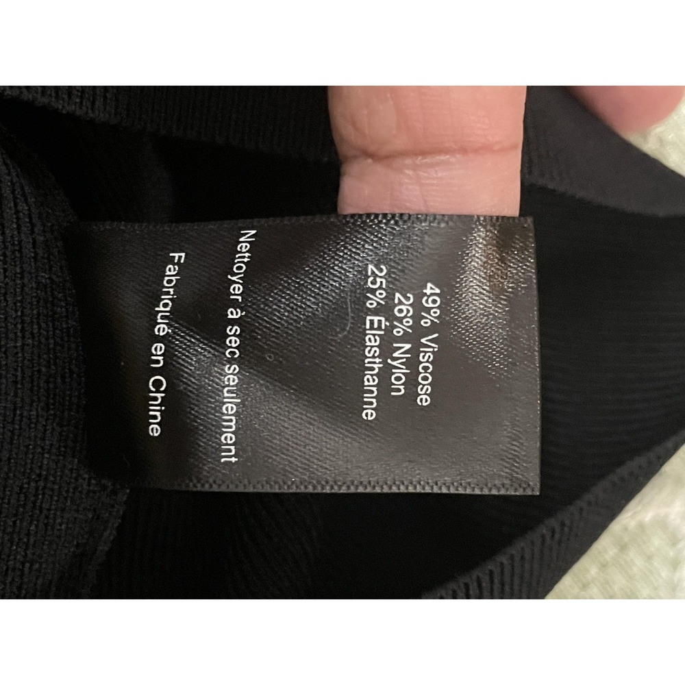 ASTR The Label Sweater Womens Medium Black Cutout Turtleneck Long Sleeve AT17392 - Picture 5 of 16